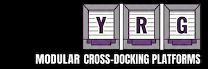 The YRG Modular Cross-Docking Platforms logo.